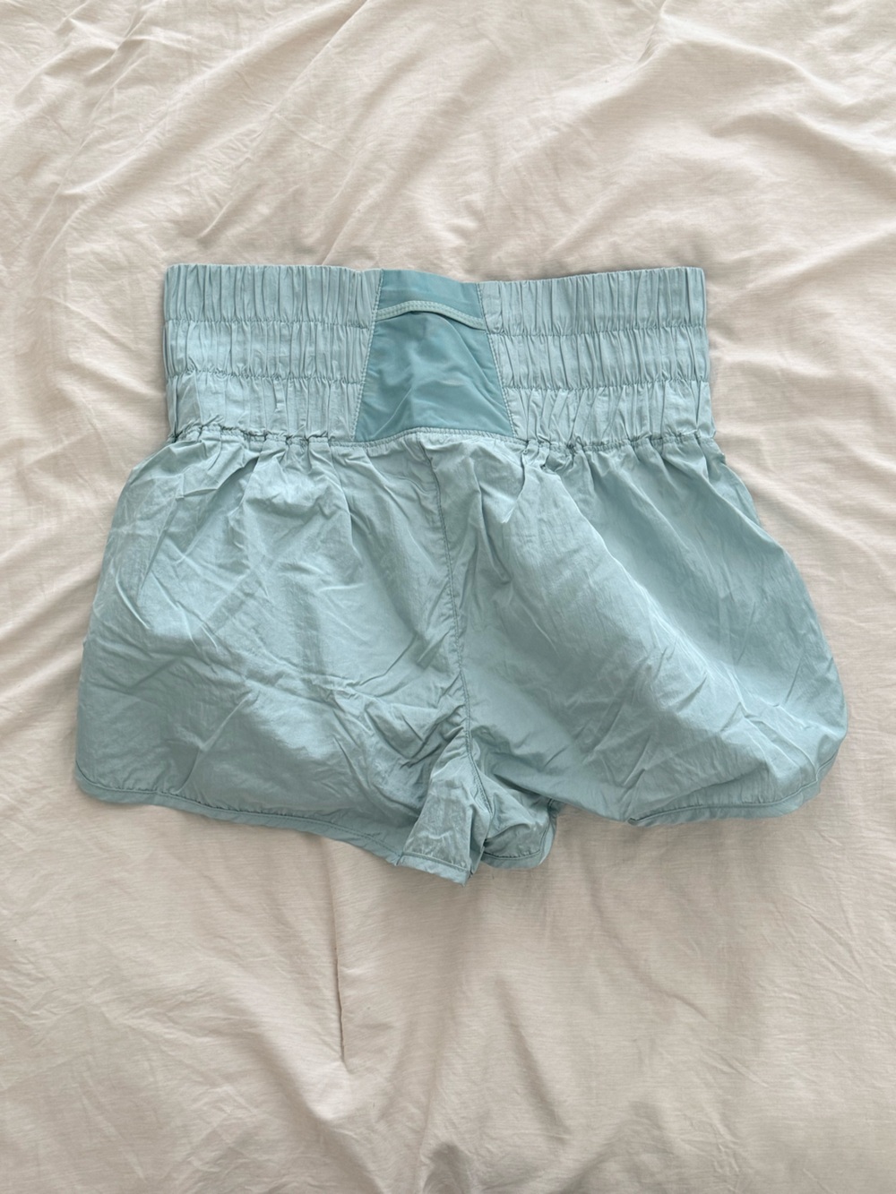 FP Movement by Free People Pale Blue High-Waist Athletic Shorts